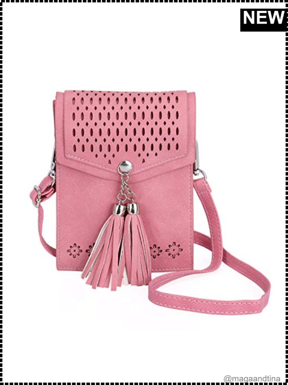Vintage Tassel Crossbody Bag, Faux Leather